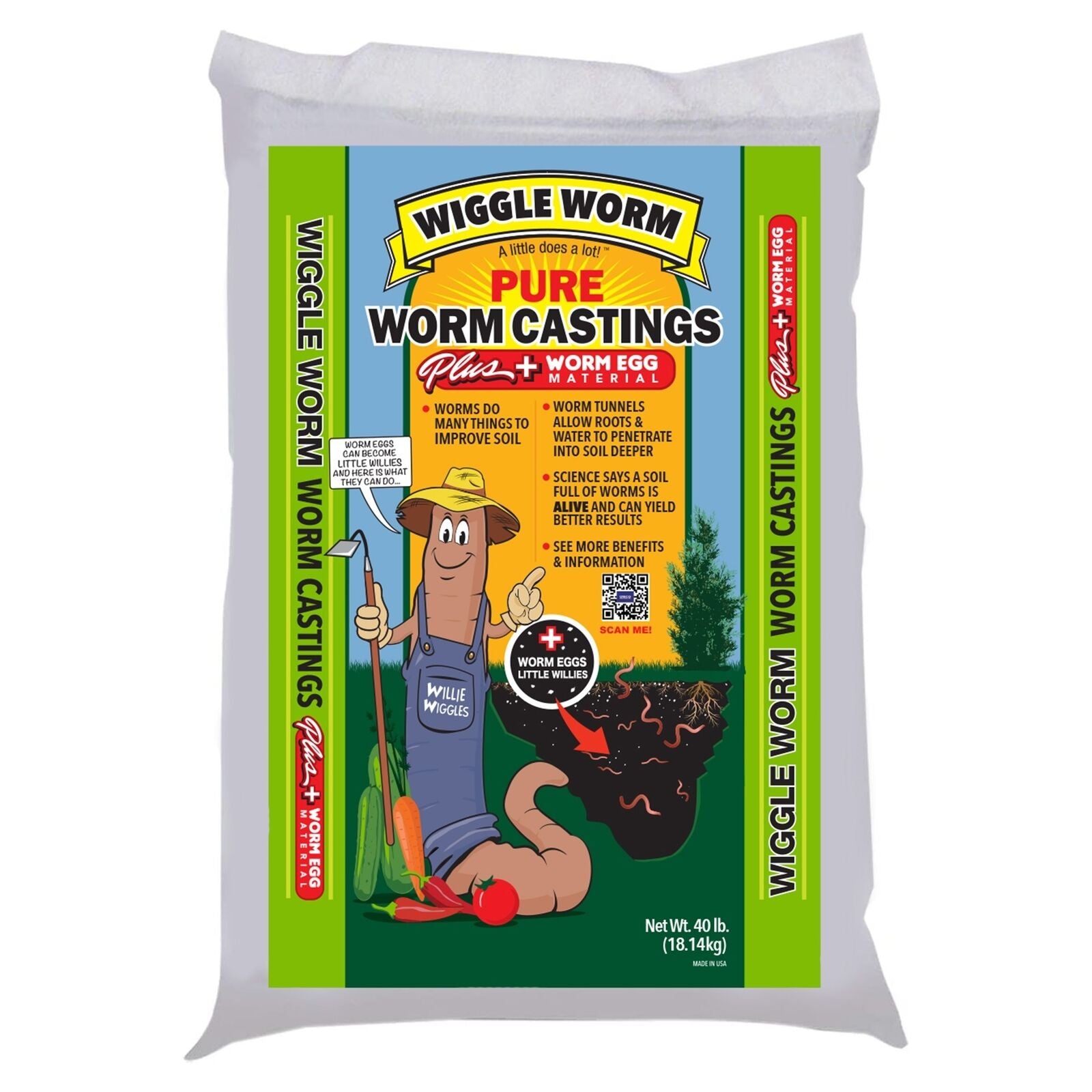 WIGGLE WORM plus Worm Egg Material Soil Fertilizer for Gardening/Plan
