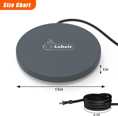 Chicken Water Heater, 13'' Heated Base for Metal Plastic Poultry Founts Waterer