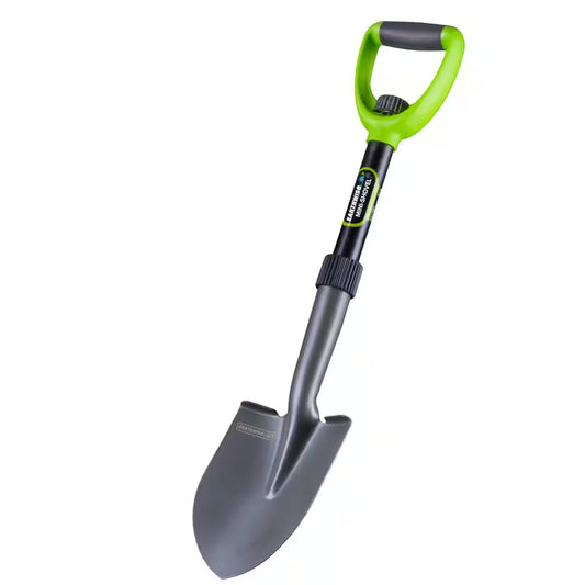 26.5 In. D X 5.25 In. Carbon Steel Blade, Plastic D-Handle Compact Collapsible Trenching Mini-Shovel